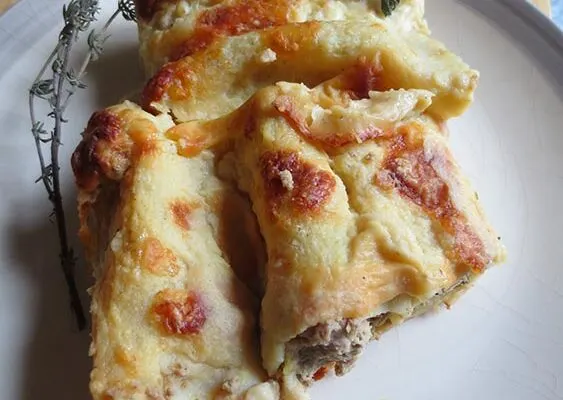 Cannellonis végans au haché végétal