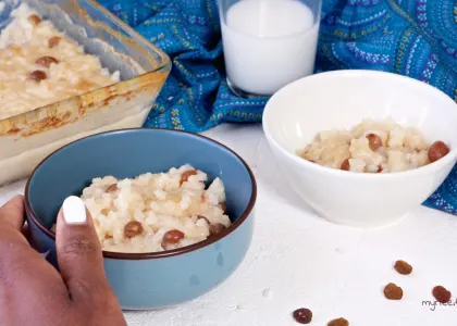 Riz au lait végan cuit au four