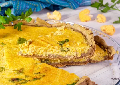 Tarte végane au chou-fleur