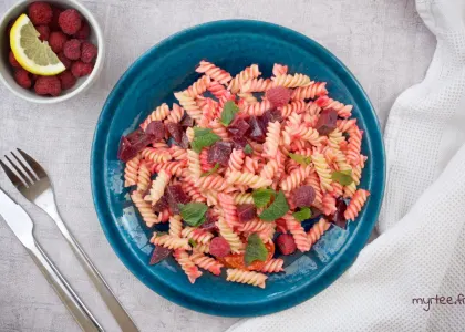 Salade de pâtes à la betterave