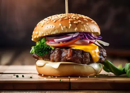 Burger Coréen Croustillant au Kimchi