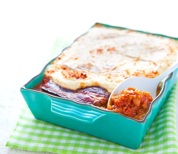 Moussaka au seitan de Marie Laforêt