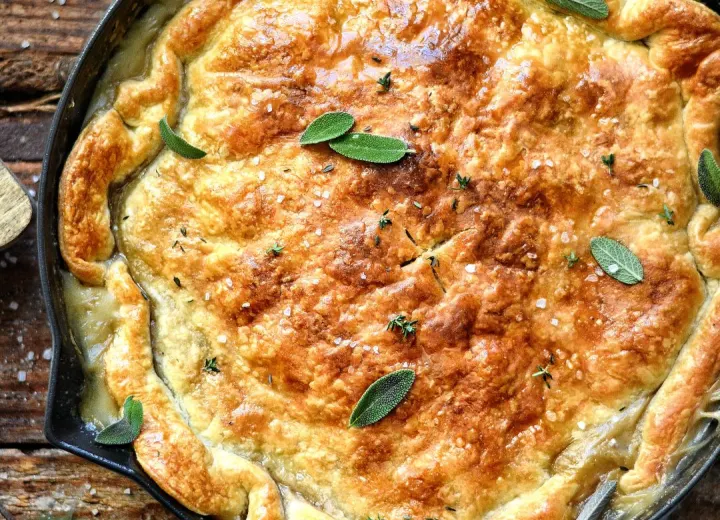Tourte crémeuse aux légumes d'hiver
