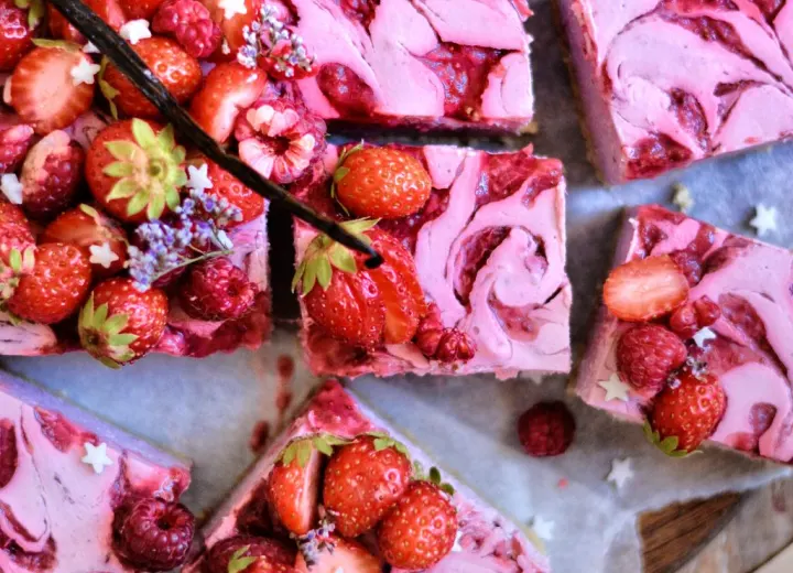 Cheesecake citronné aux fraises