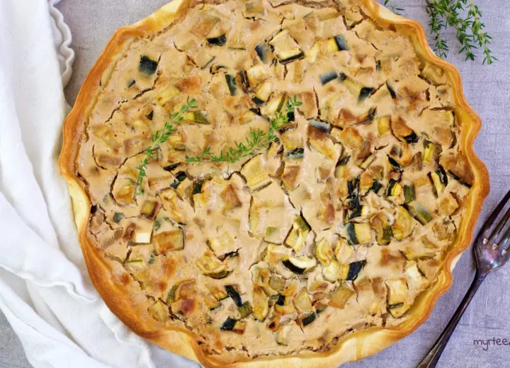 Tarte à la courgette végane