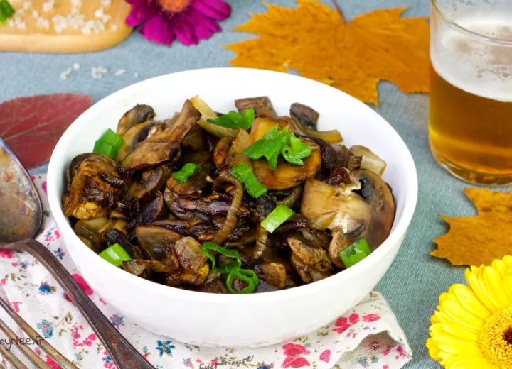 Poêlée de champignons à la bière