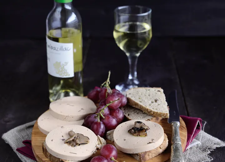 Foie gras végan à la truffe