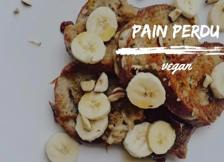 Pain perdu végan à la compote de pommes