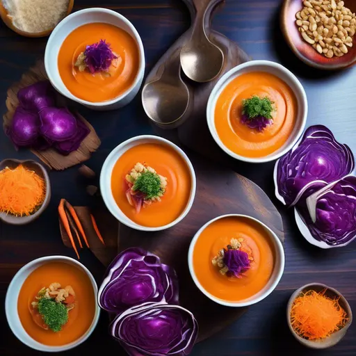 Verrines Apéritives Cambodgiennes aux Légumes d'Hiver