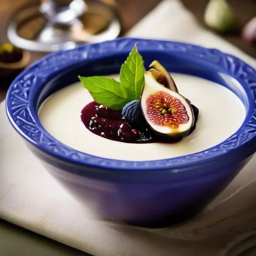 Panna Cotta aux Saveurs de Grèce et Chutney de Figues