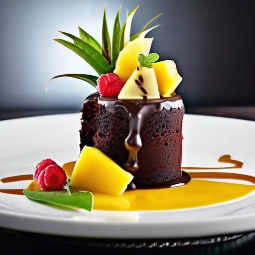 Gâteau au Chocolat Exotique à la Plancha