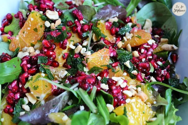 Salade fraicheur d'orange et de grenade